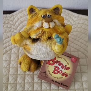 Russ Berrie "Cleo" Cat Bobble Bods  Doug Harris Zany Animals 4" Figure